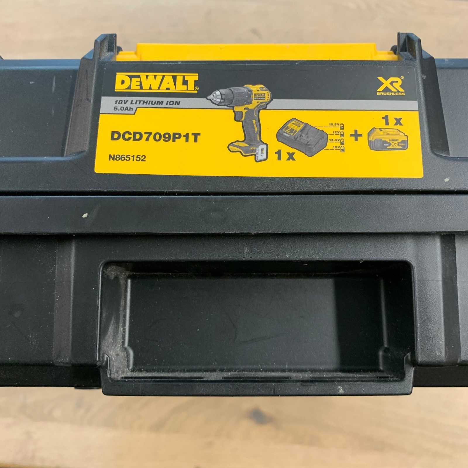 DeWalt DCD709P1T 18V XR Brushless Combi Drill Empty TSTAK Carry Case Only - Image 7
