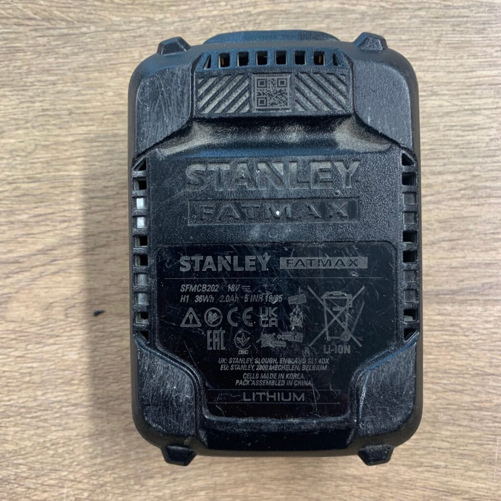 Stanley FatMax SFMCB202 18V V20 2.0Ah Li-Ion Battery Very Good Used