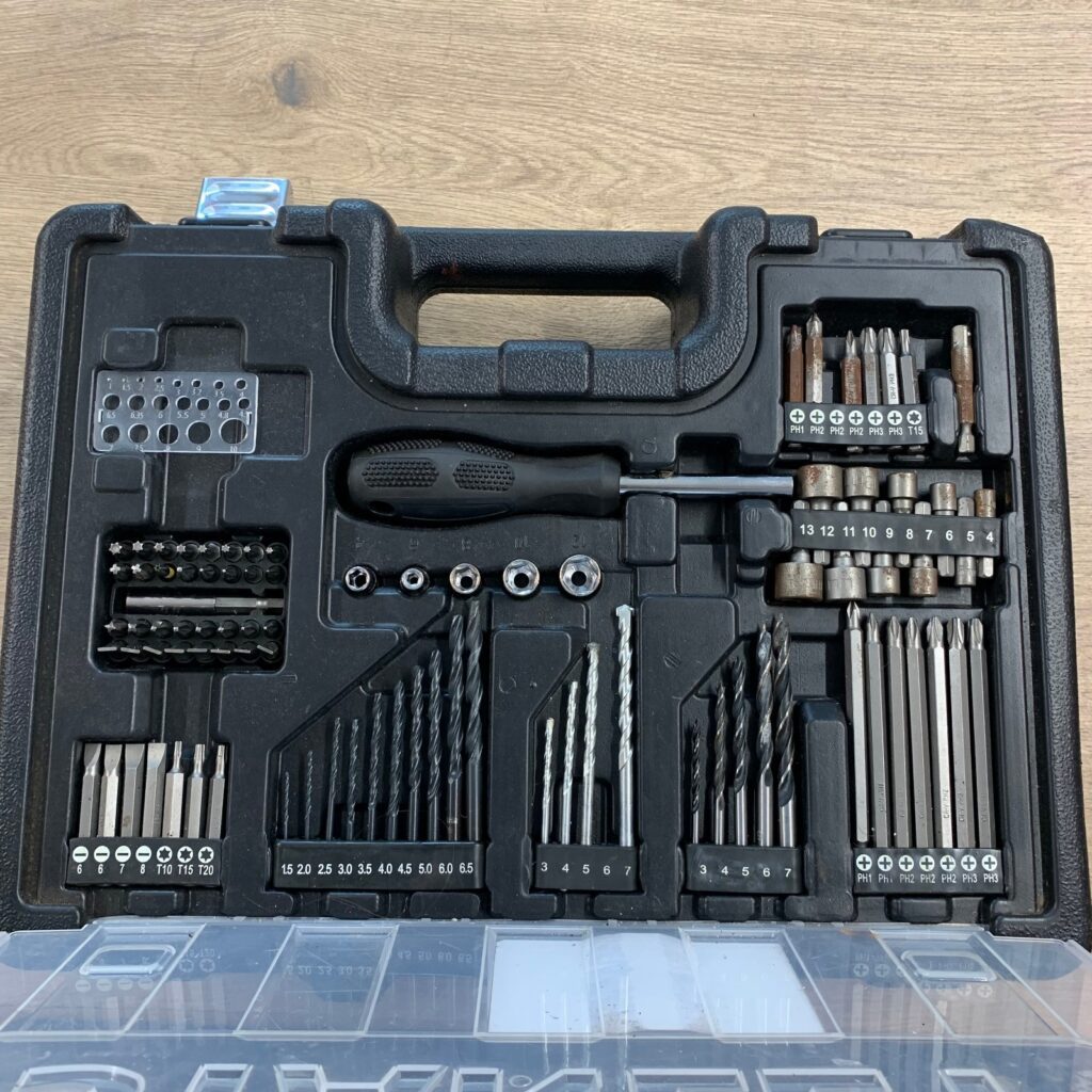 Stanley FatMax SFMCD715 18V Cordless Combi Hammer Drill + Case & Drill Bit Set