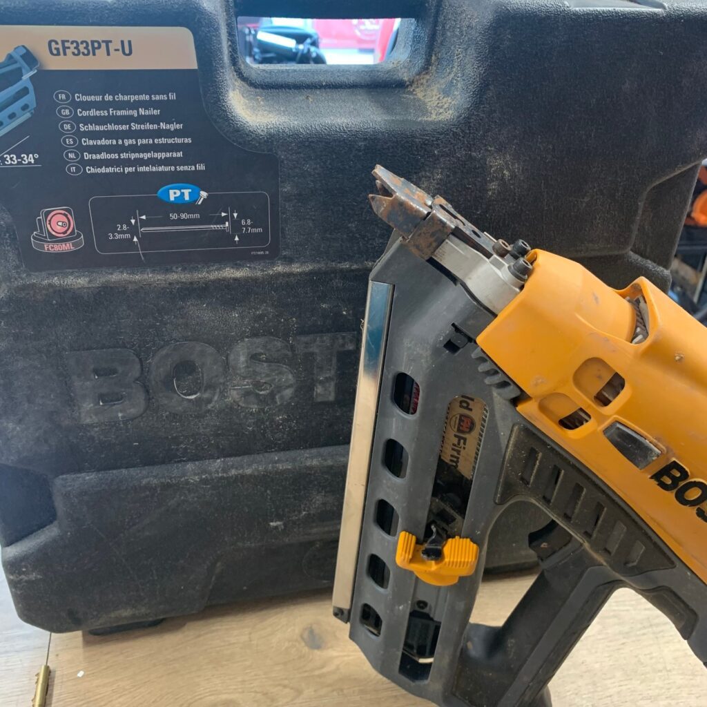 Bostitch GF33PT 7.2V Gas Cordless Framing Nailer 50-90mm 2 Batteries Case