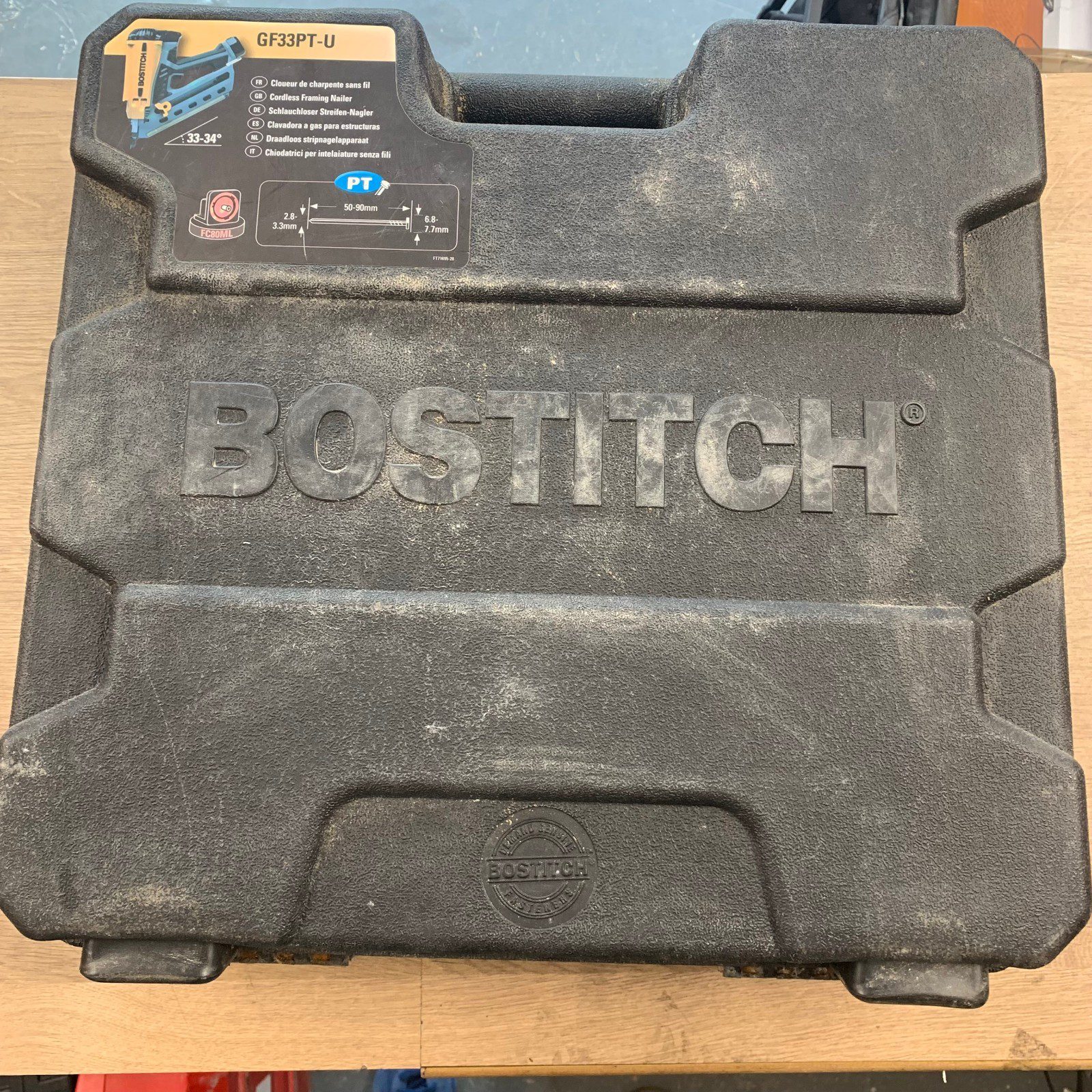 Bostitch GF33PT 7.2V Gas Cordless Framing Nailer 50-90mm 2 Batteries Case - Image 23