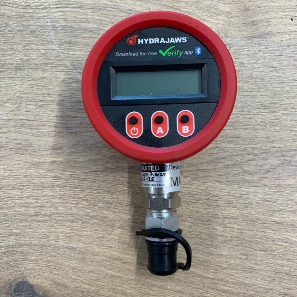 Hydrajaws Model 2000 Hydraulic Pull Tester Anchor Tester Kit 25kN Case Gauges
