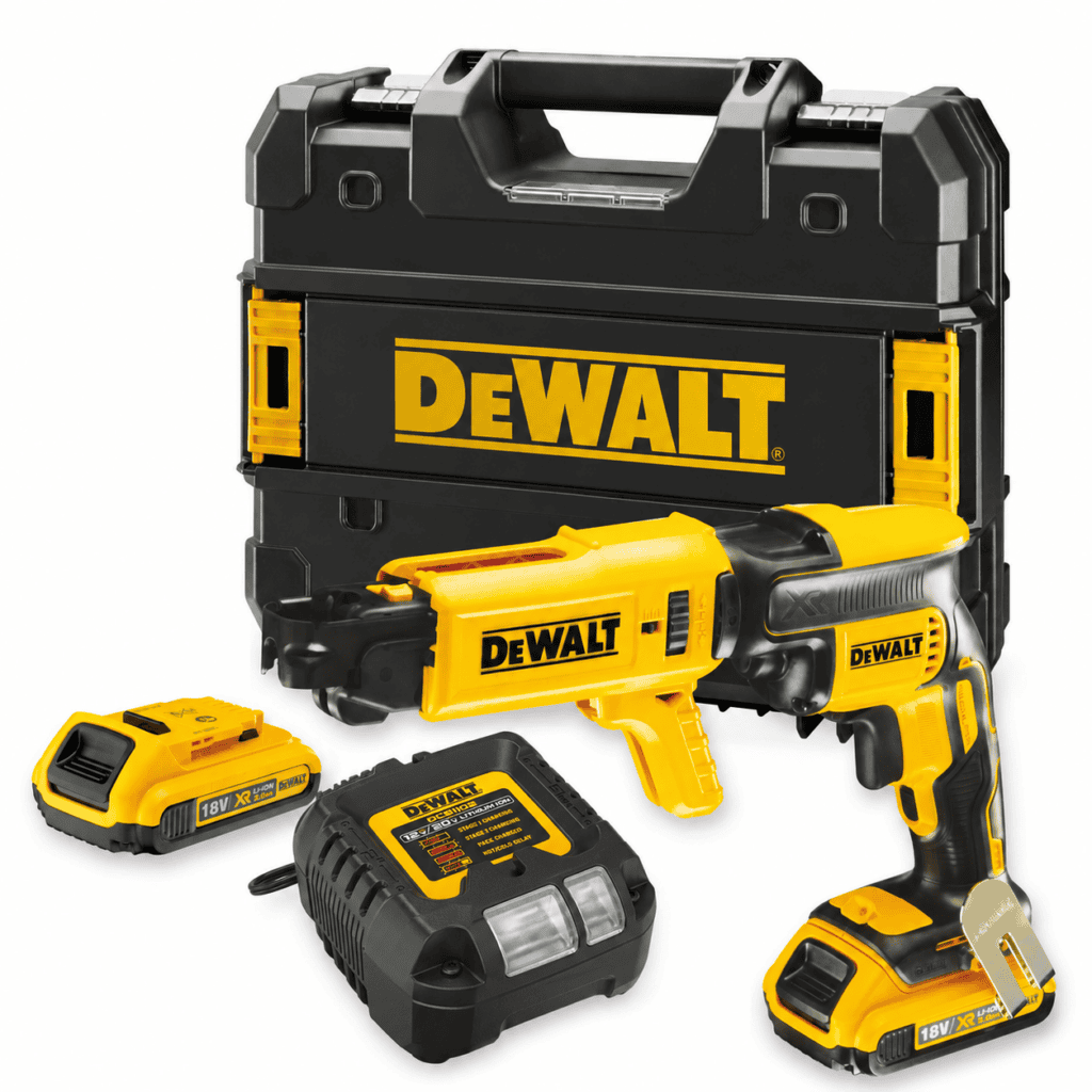 DeWalt DCF620D2K 18V Brushless Drywall Screwdriver 2 x 2Ah Battery Charger Case