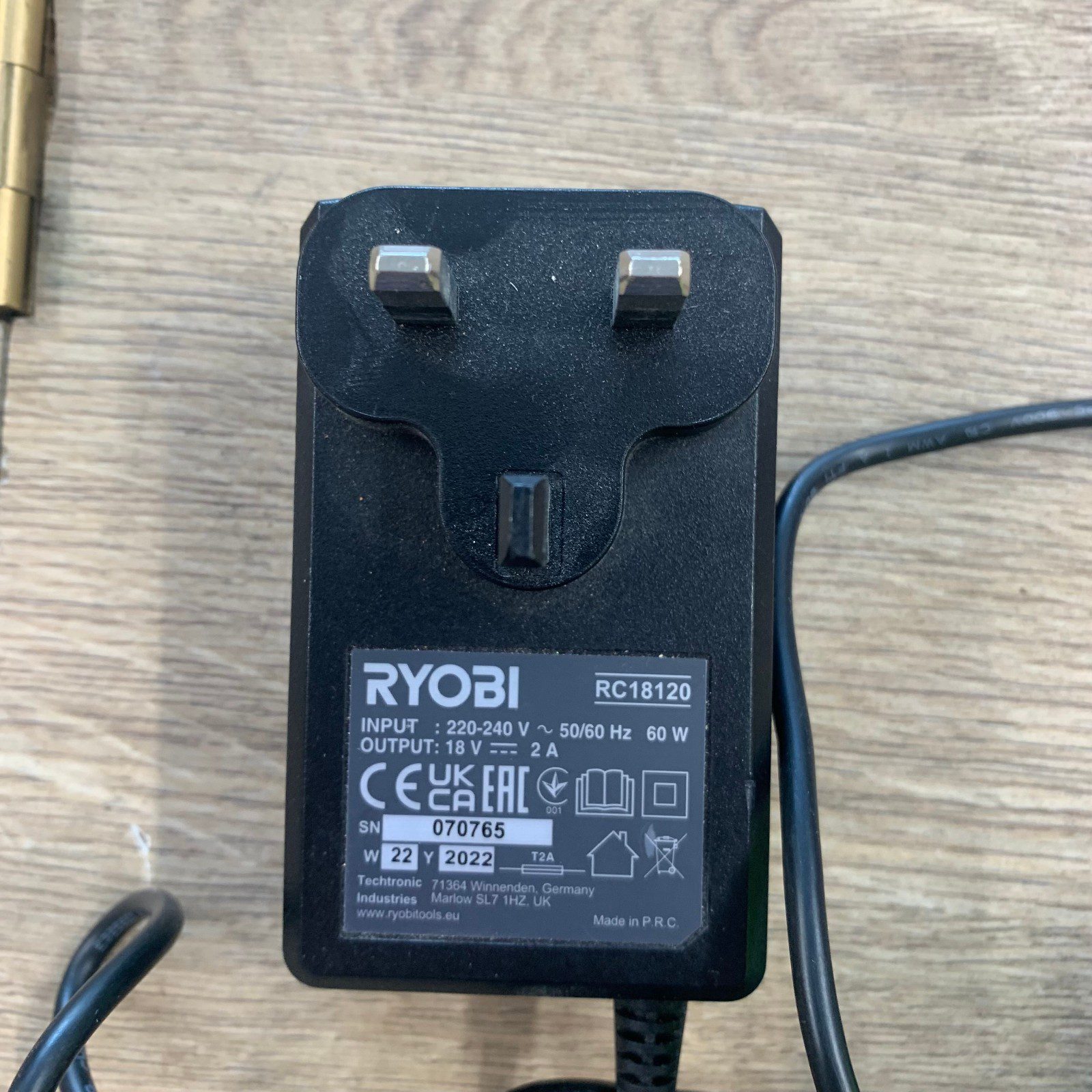 Ryobi RC18120 18V Lithium+ IntelliPort Battery Charger Excellent Used - Image 7