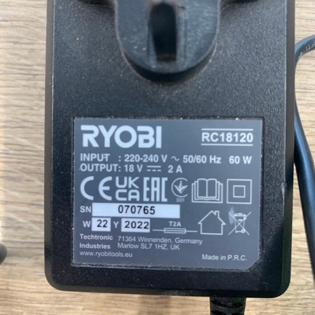 Ryobi RC18120 18V Lithium+ IntelliPort Battery Charger Excellent Used