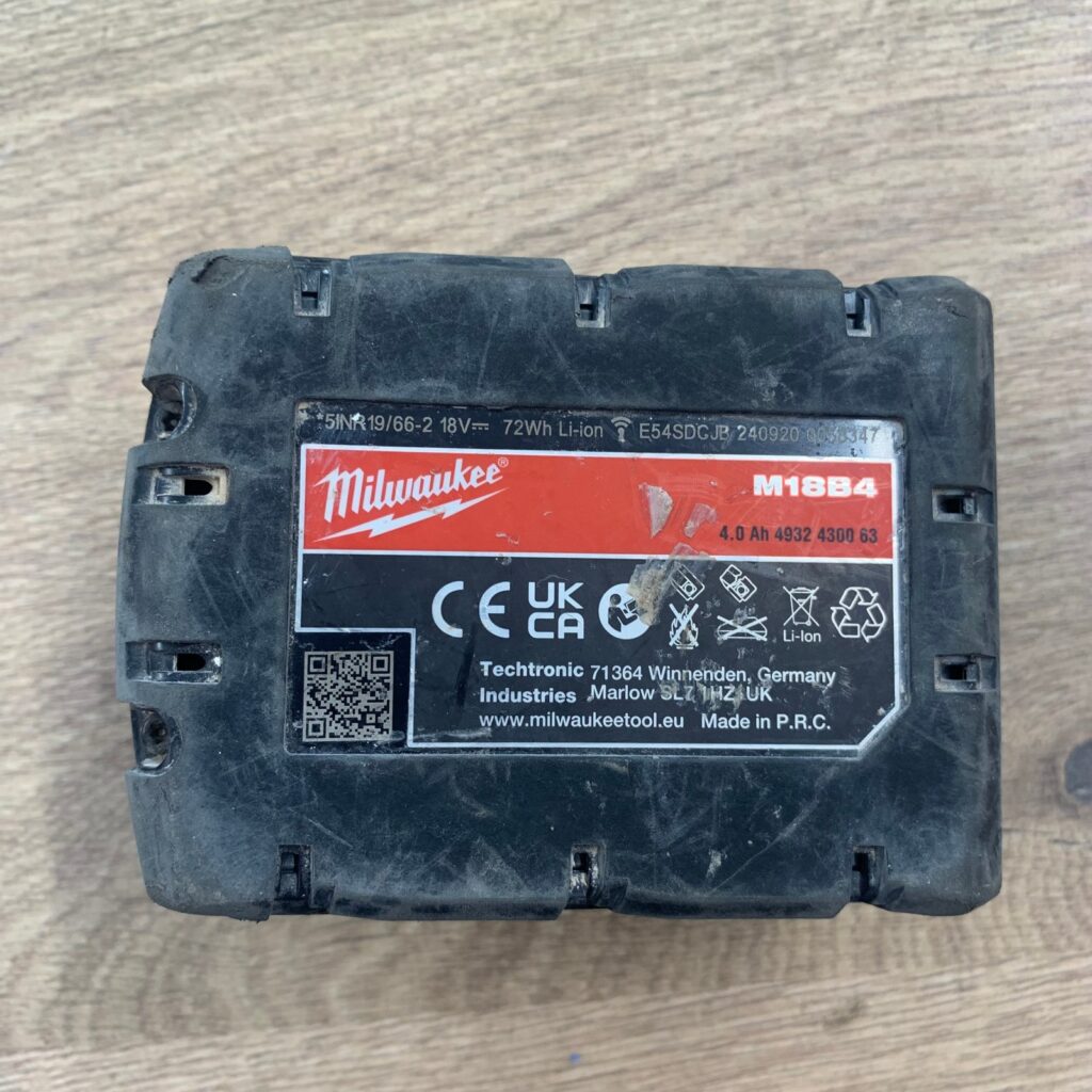 Milwaukee M18B4 4.0 Ah REDLITHIUM Battery Pack - Good Used