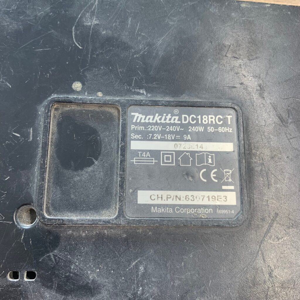 Makita DC18RC 7.2V-18V Li-ion Ni-MH Battery Charger Used