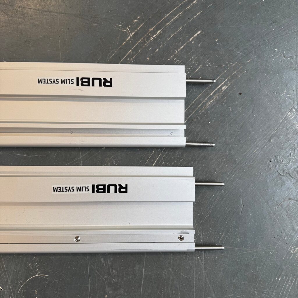 Rubi Slim System Guide Rails Tile Cutting Track Rail 2 Piece Set With Case Used