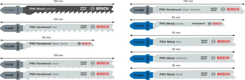 Bosch 2607011943 PRO Wood & Metal Jigsaw Blade Set 10 Piece New