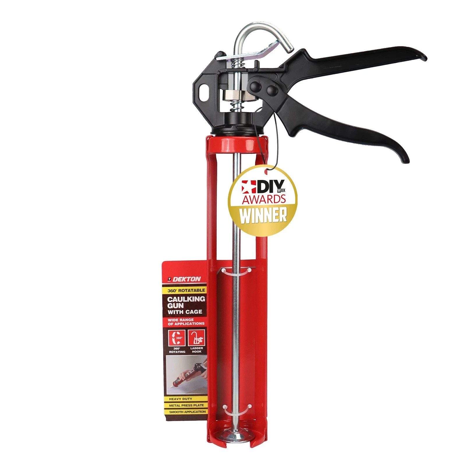Heavy Duty 360° Rotating Caulking Gun Sealant Adhesive Cartridge Applicator - Image 2
