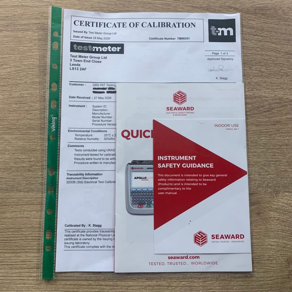 Seaward Apollo 600+ 230V PAT Tester Kit Checkbox Leads Case Calibrated 2026