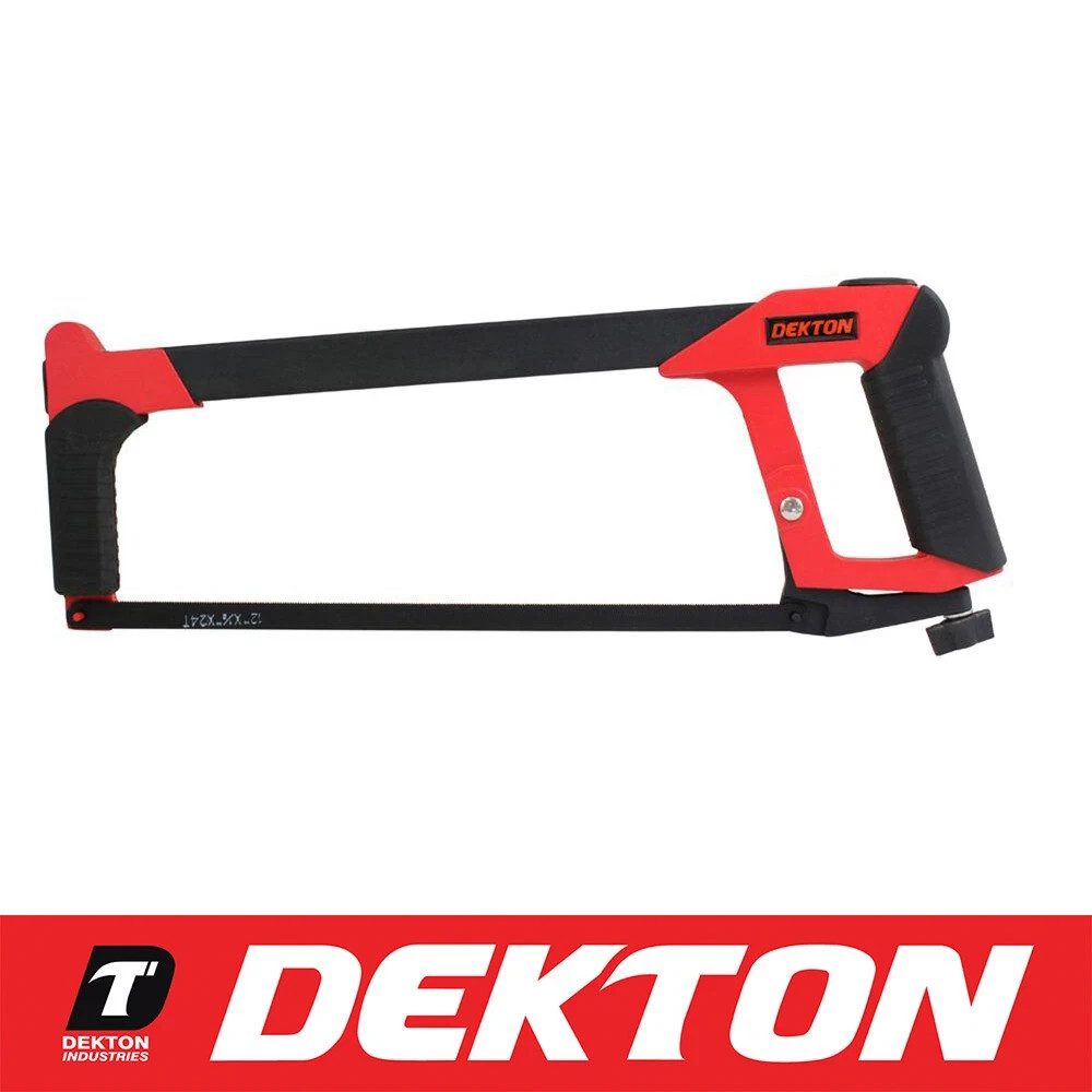 Dekton Heavy Duty Hacksaw 12" 300mm Aluminium Frame 24 TPI HCS Blade New