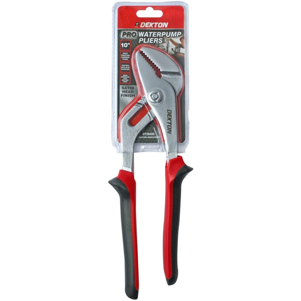 Dekton DT20425 Pro 10" Water Pump Pliers Adjustable Plumbing Grips New