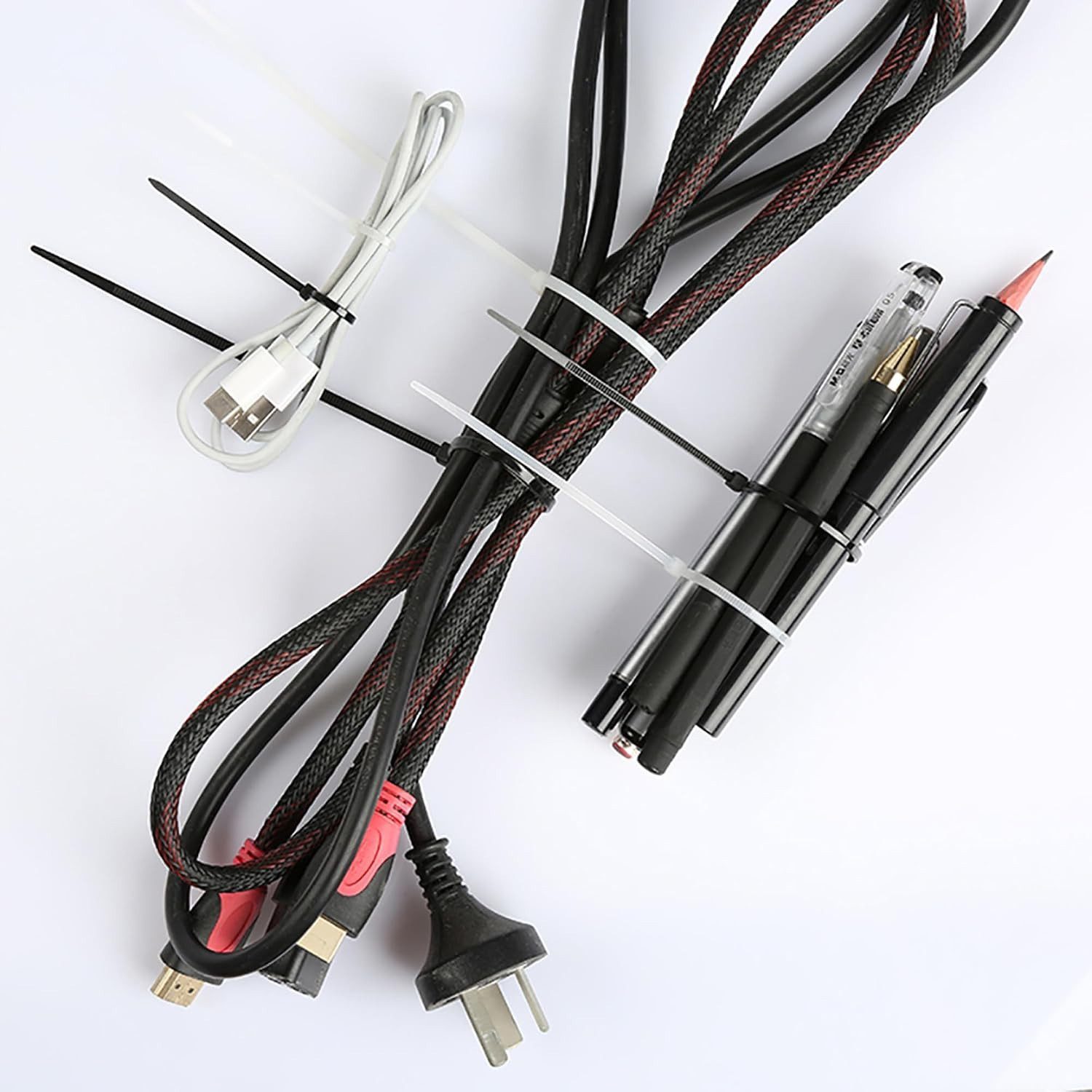 Dekton Black Cable Ties 12 Inch 300mm x 4.8mm 100 Pack Heavy Duty Zip Ties New - Image 5