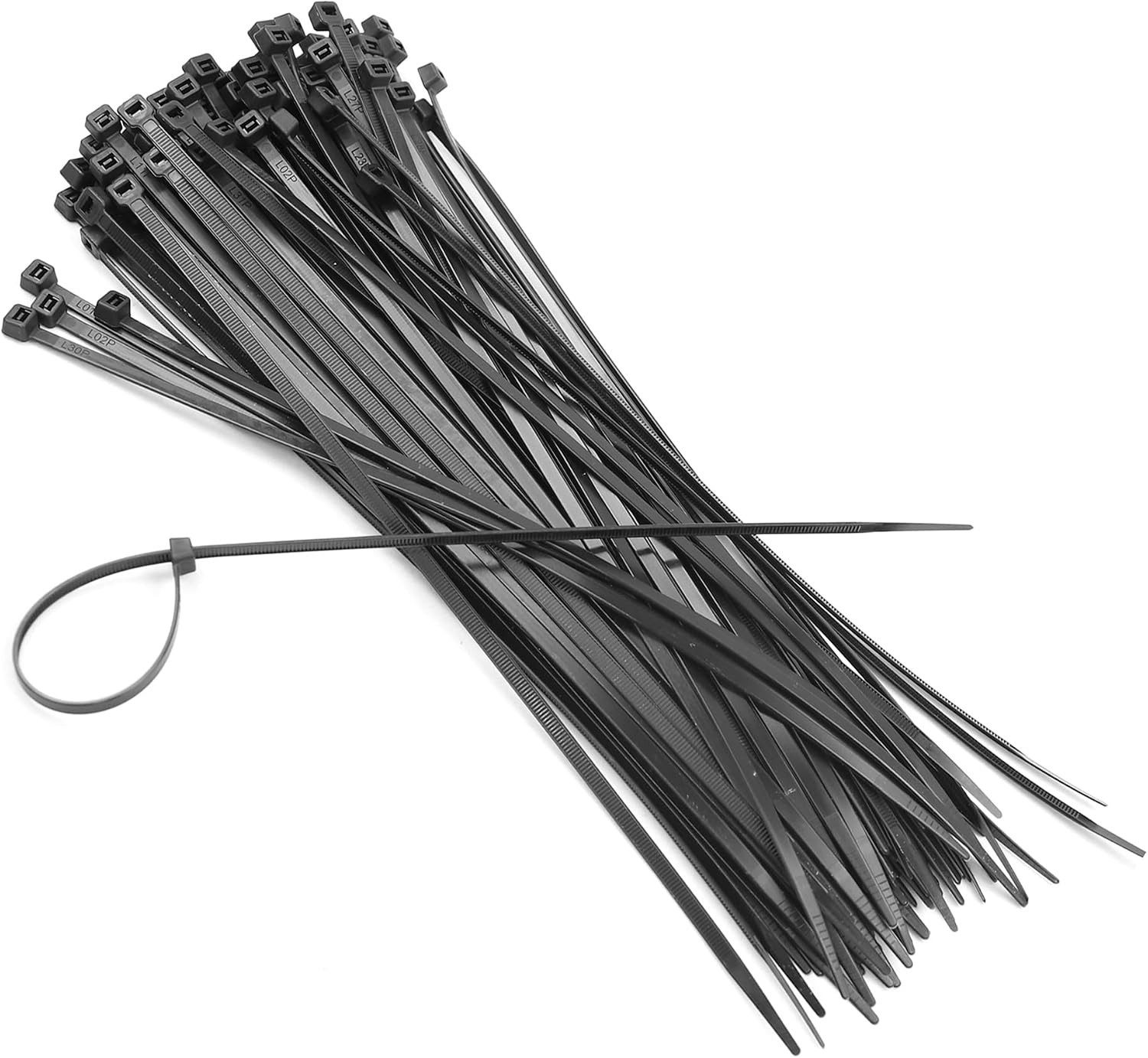 Dekton Black Cable Ties 12 Inch 300mm x 4.8mm 100 Pack Heavy Duty Zip Ties New - Image 6