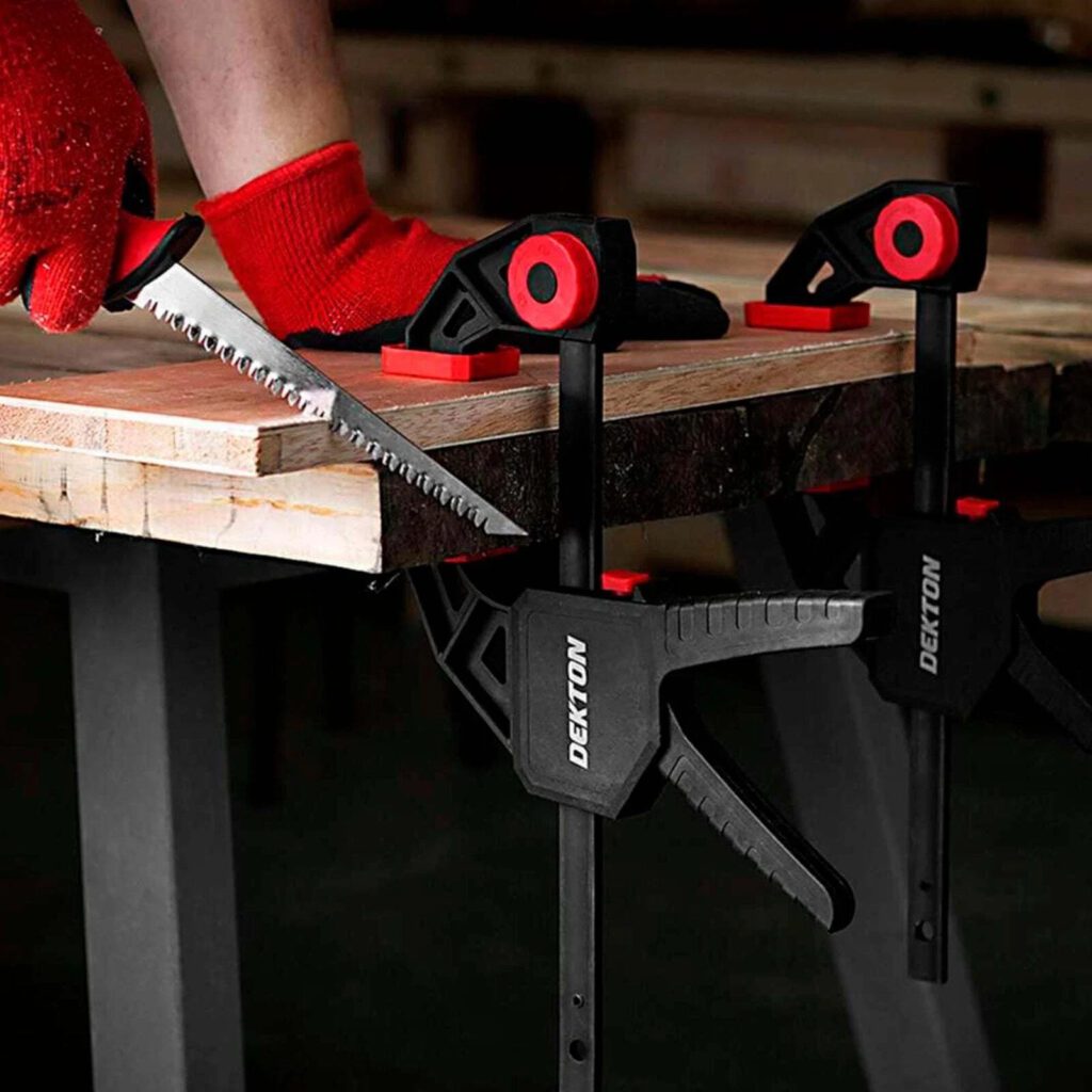 Dekton DT40504 12" Rapid Bar Clamp 45kg Quick Grip Trigger Clamp New