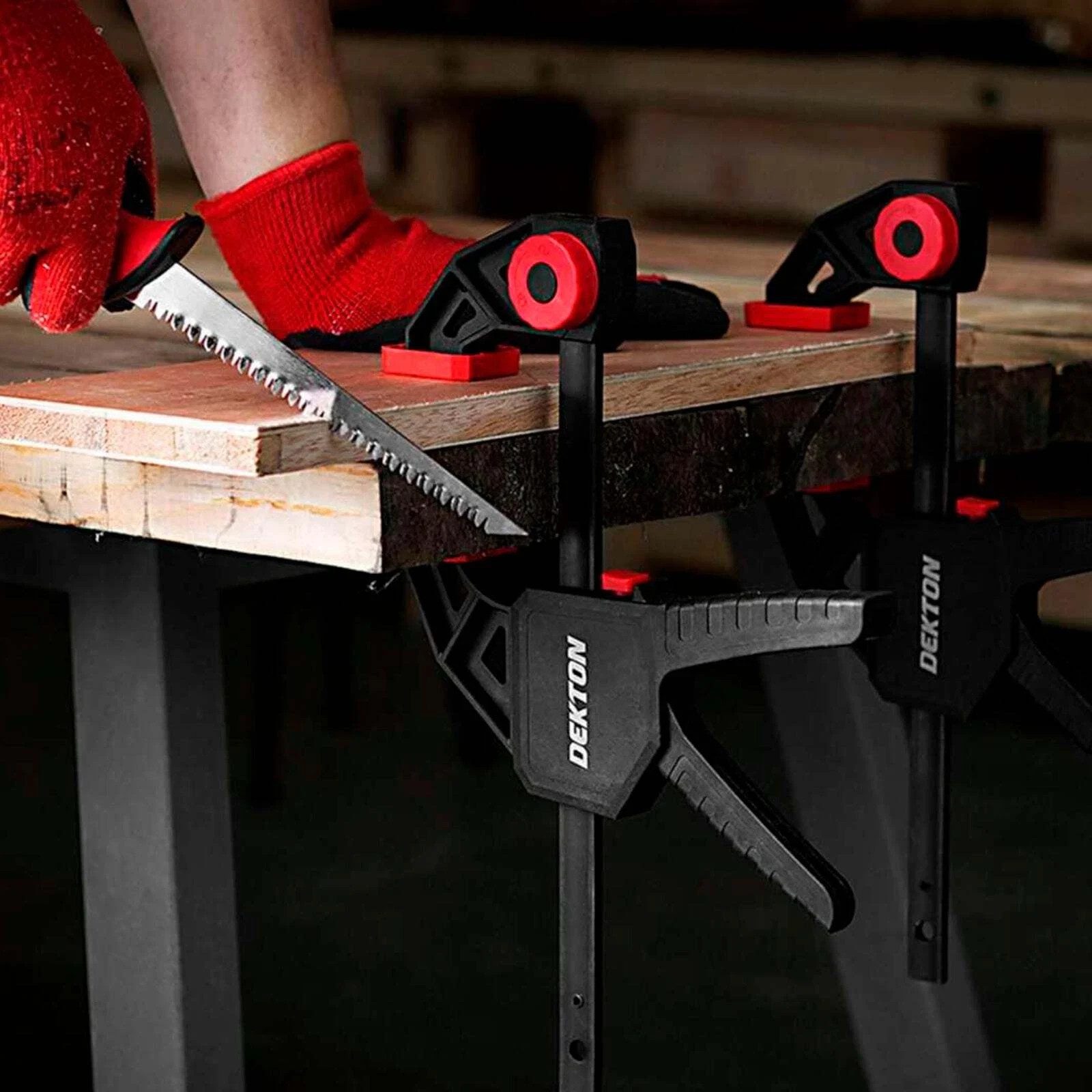 Dekton DT40504 12" Rapid Bar Clamp 45kg Quick Grip Trigger Clamp New - Image 5