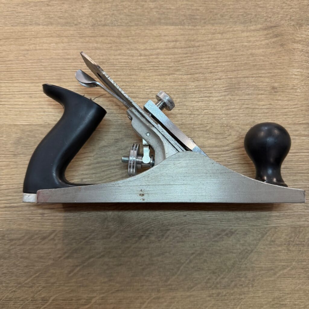 Forge Steel Smoothing Hand Plane Adjustable Blade Metal Body Good Condition