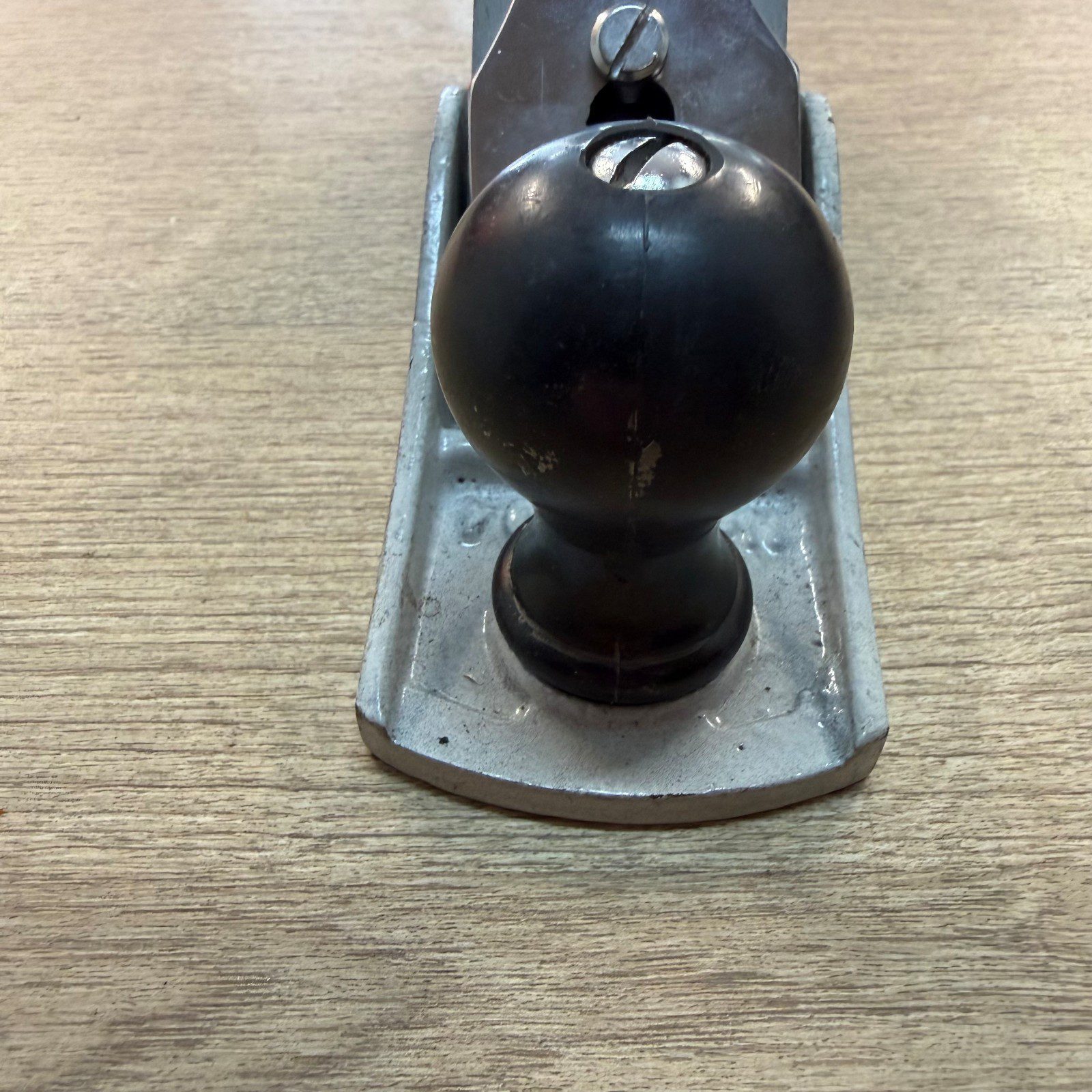 Forge Steel Smoothing Hand Plane Adjustable Blade Metal Body Good Condition - Image 3