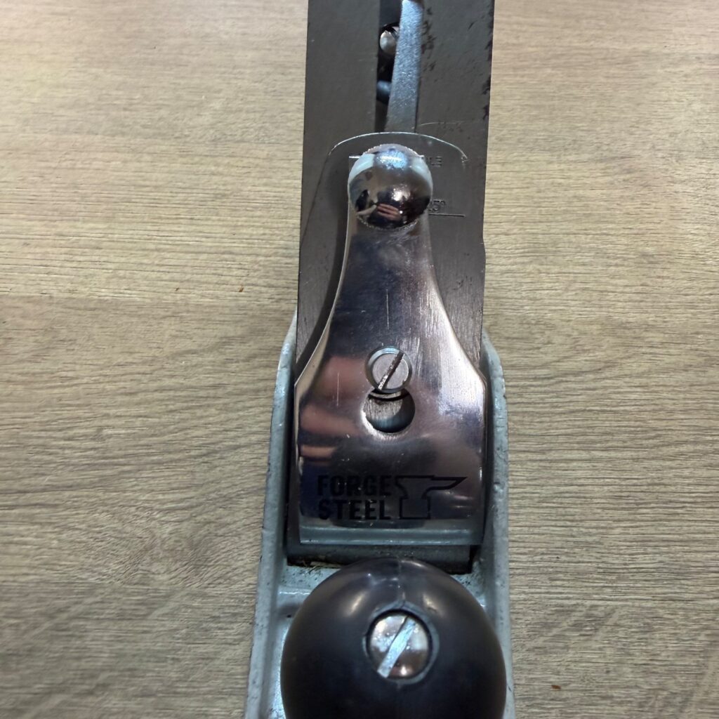 Forge Steel Smoothing Hand Plane Adjustable Blade Metal Body Good Condition