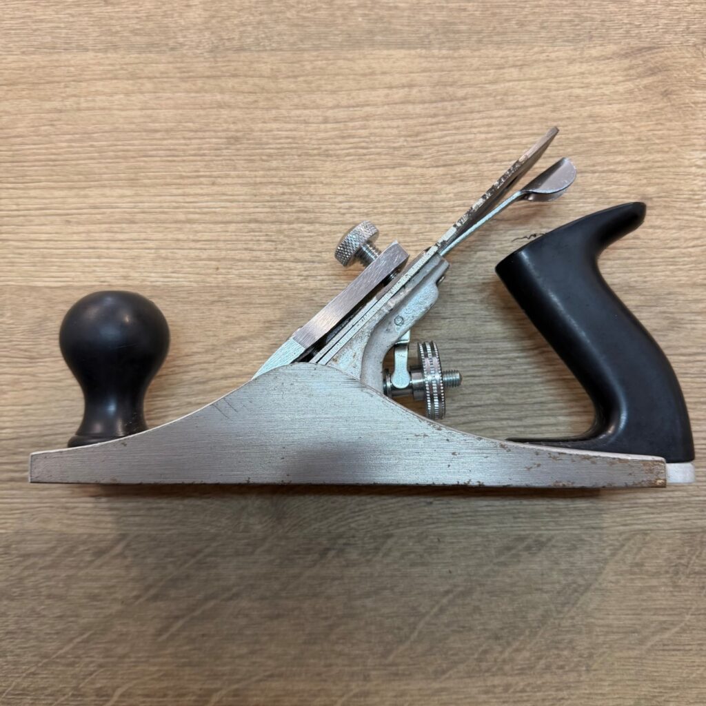 Forge Steel Smoothing Hand Plane Adjustable Blade Metal Body Good Condition