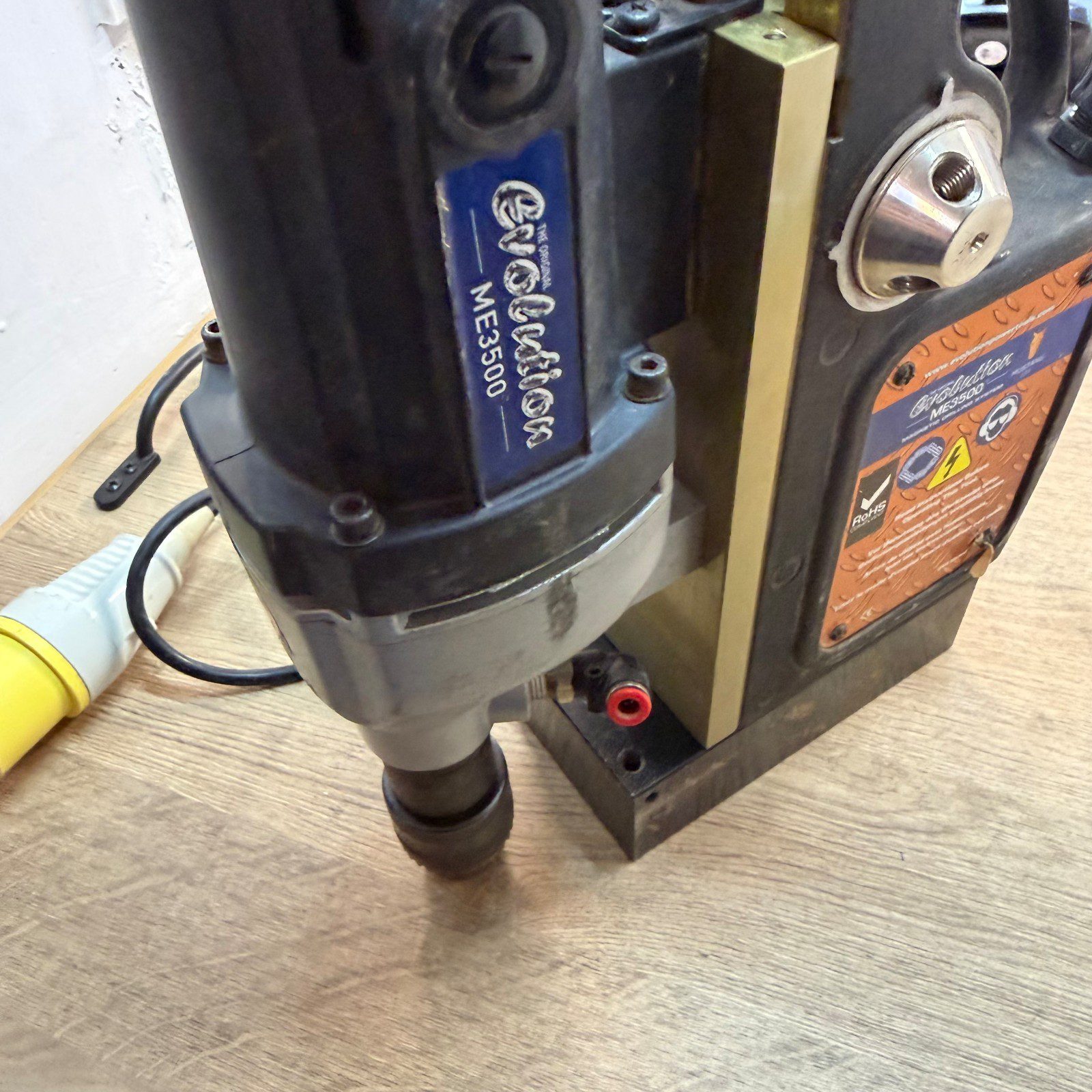 Evolution ME3500 110V 1200W 35mm Magnetic Drill Press Kit Case Used - Image 11
