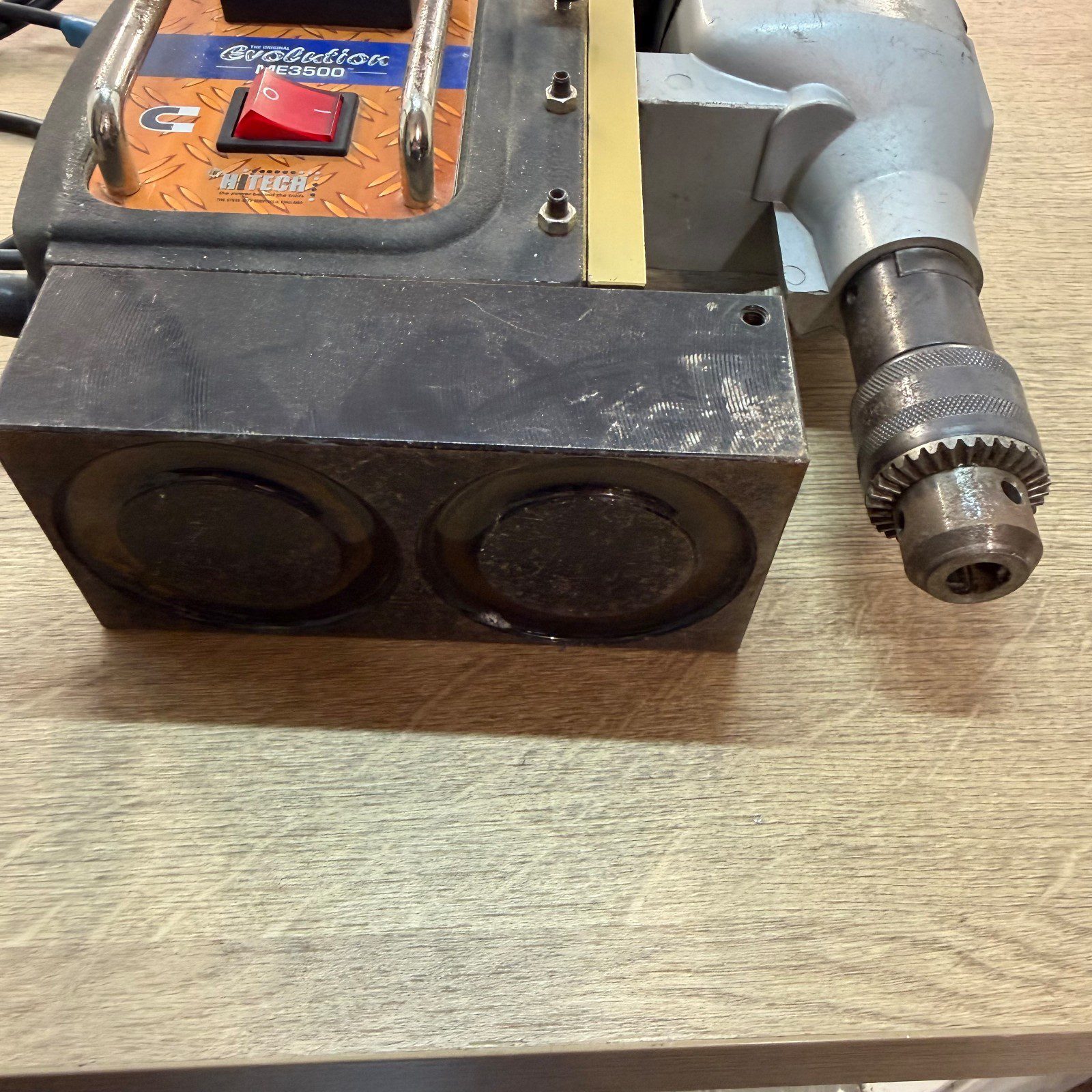 Evolution ME3500 110V 1200W 35mm Magnetic Drill Press Kit Case Used - Image 12