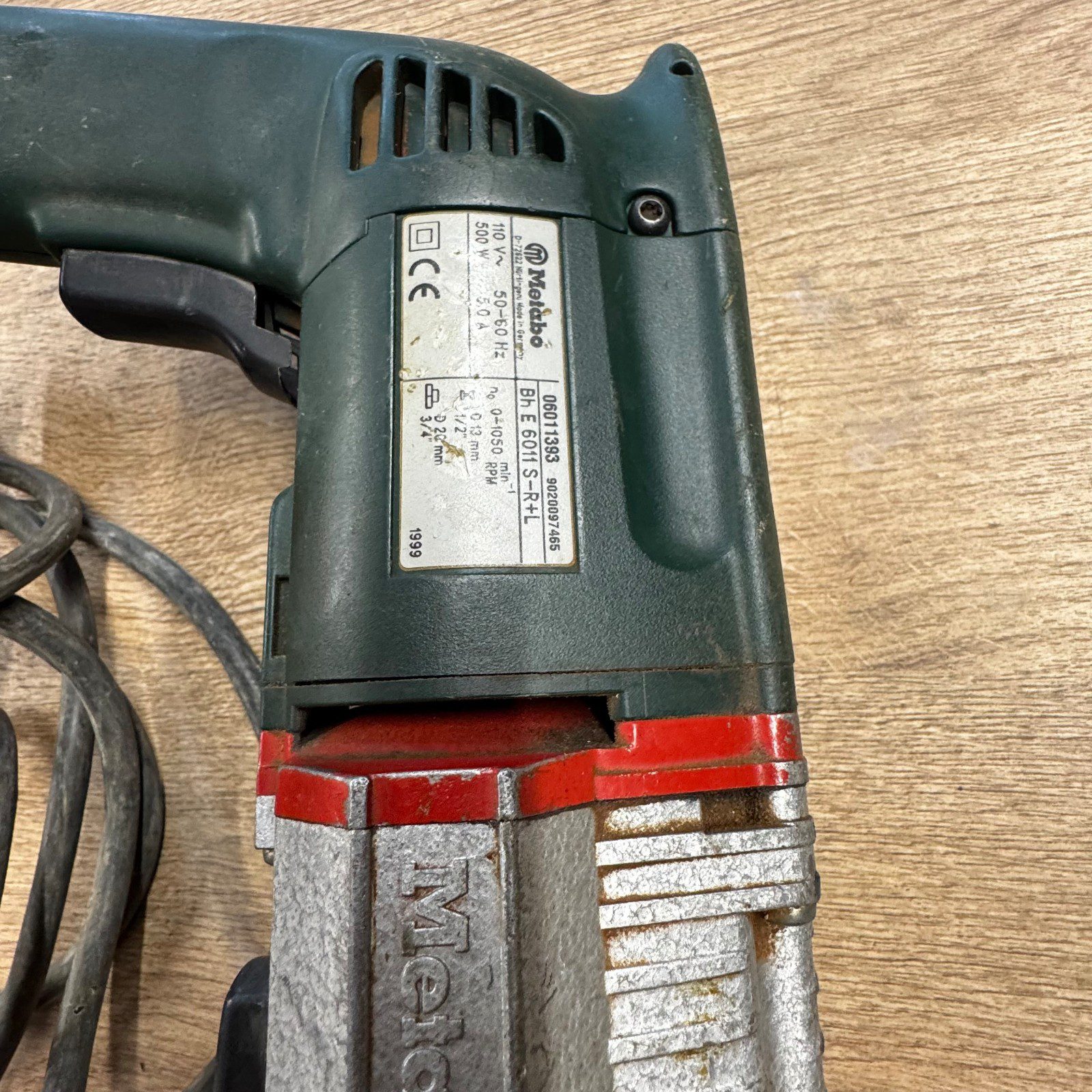 Metabo Bh E 6011 S-R+L 110V 500W Hammer Drill Side Handle - Image 5