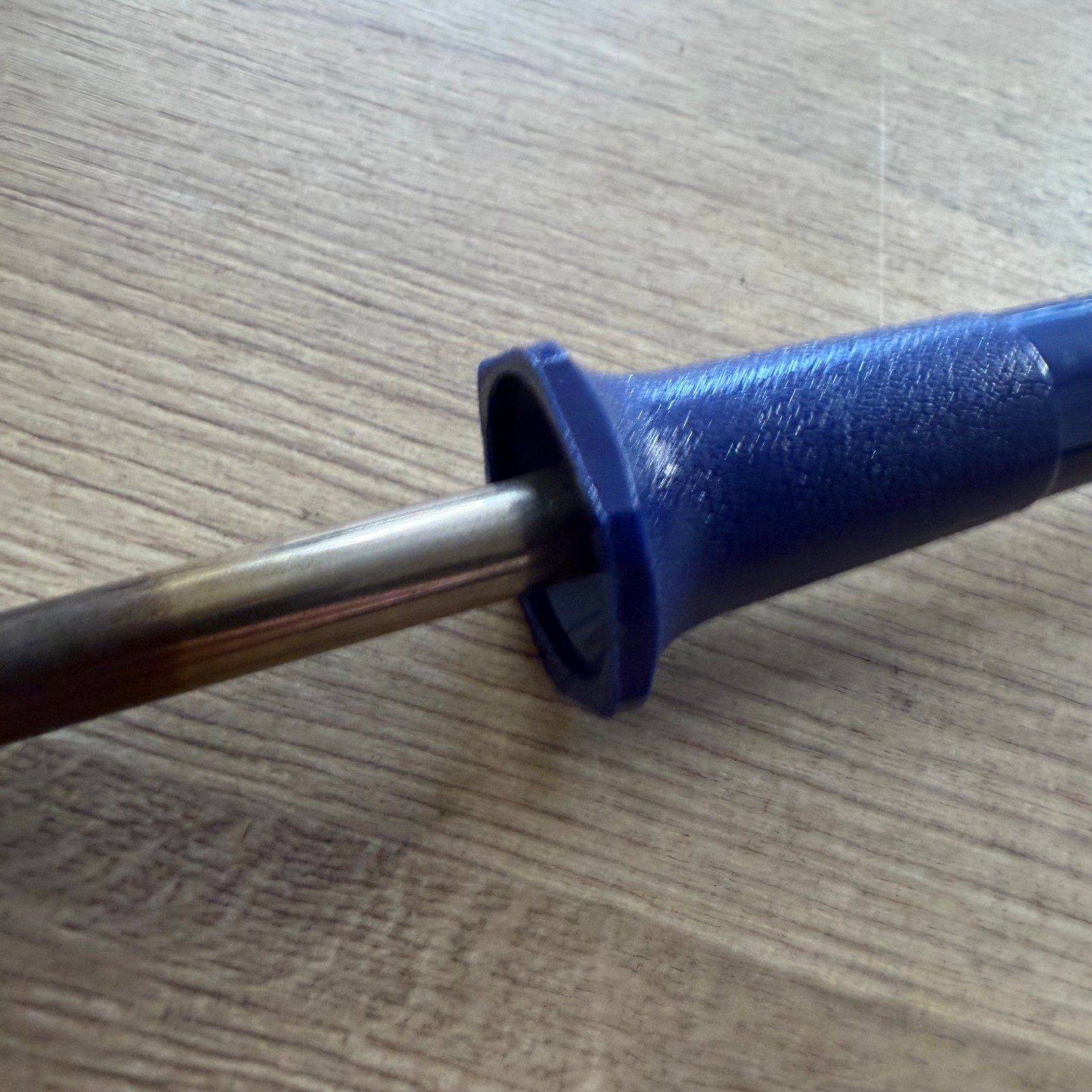 Electric Soldering Iron Corded UK Plug Pointed Tip Blue Handle Very Good - Image 7