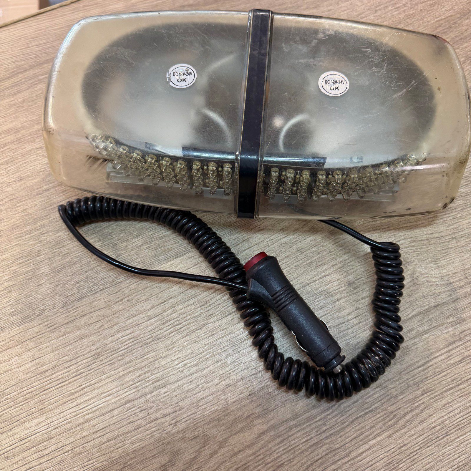 LED Strobe Light With Vehicle Cigarette Lighter Power Plug - Fully Working - Image 1