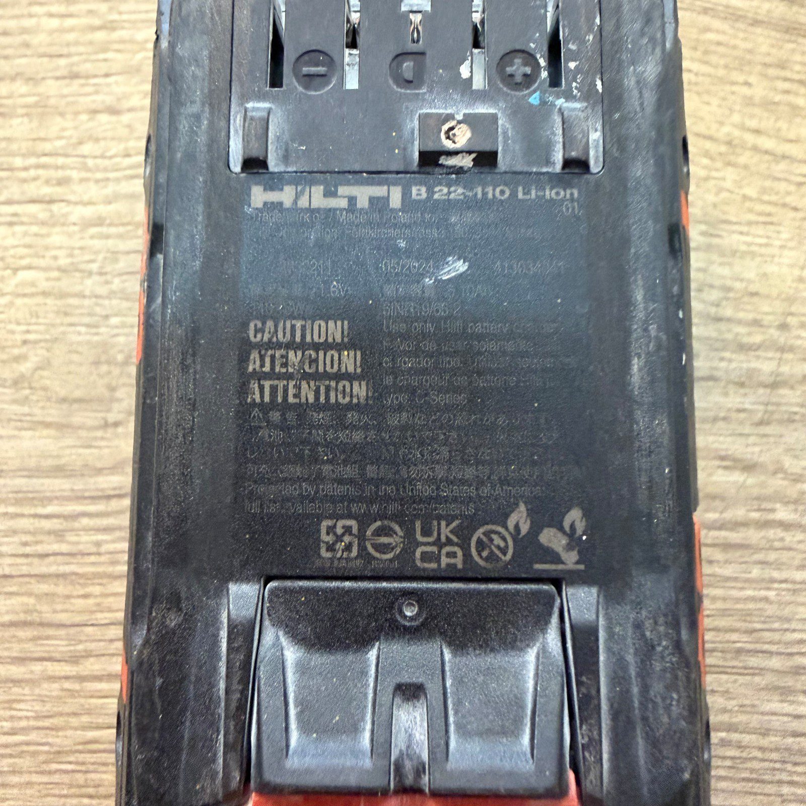 Hilti B 22-110 22V 5.2Ah Li-Ion Cordless Tool Battery Pack Used - Image 7