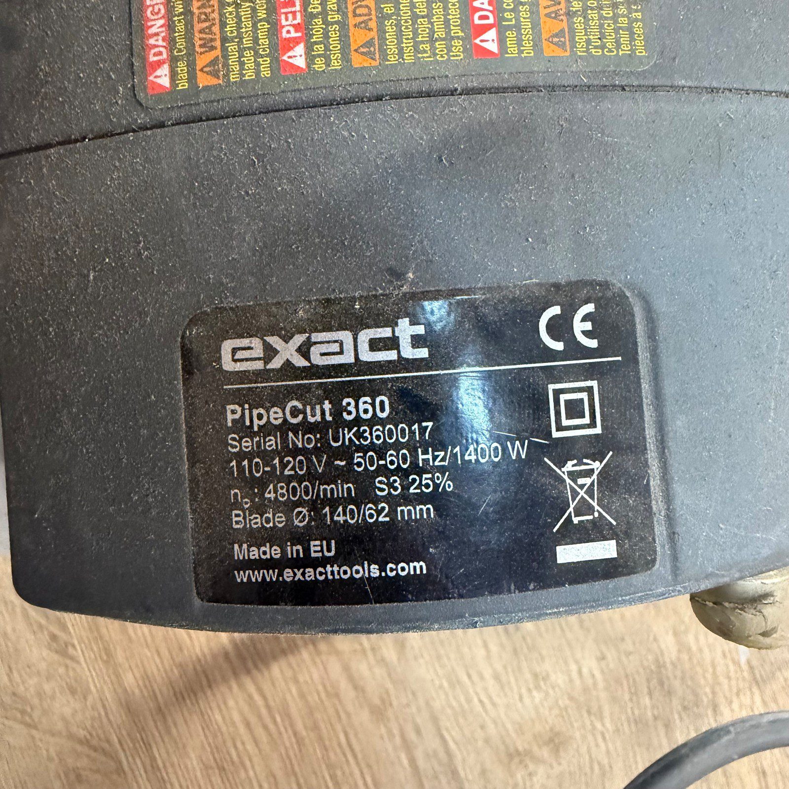 Exact PipeCut 360U Electric Pipe Cutting Saw 75-360mm Capacity Serviced - Image 22
