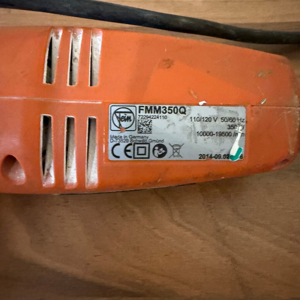 Fein MultiMaster FMM350Q 110V 350W Corded Oscillating Multi-Tool Used