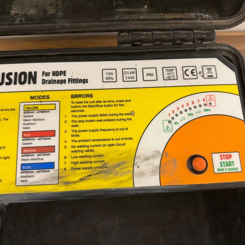 Advance Welding AW315 110V HDPE Electrofusion Welder 32-315mm Serviced