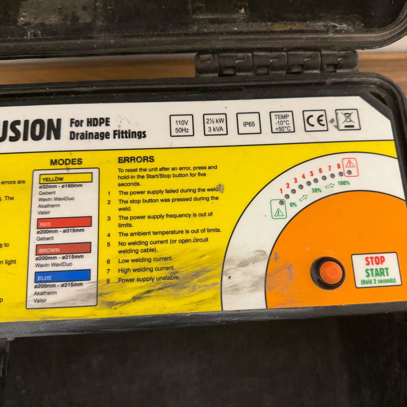 Advance Welding AW315 110V HDPE Electrofusion Welder 32-315mm Serviced - Image 10