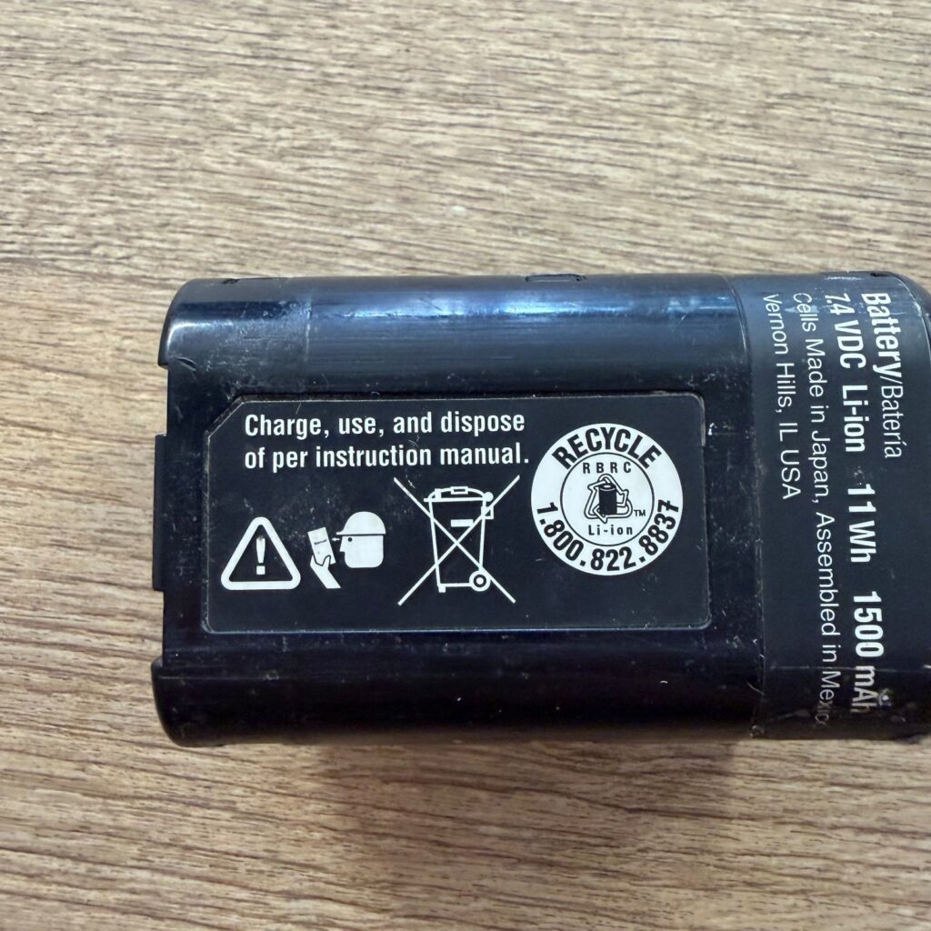 Paslode 7.4V 1500mAh 11Wh Li-Ion Battery Pack For Cordless Nailers Good Refurb
