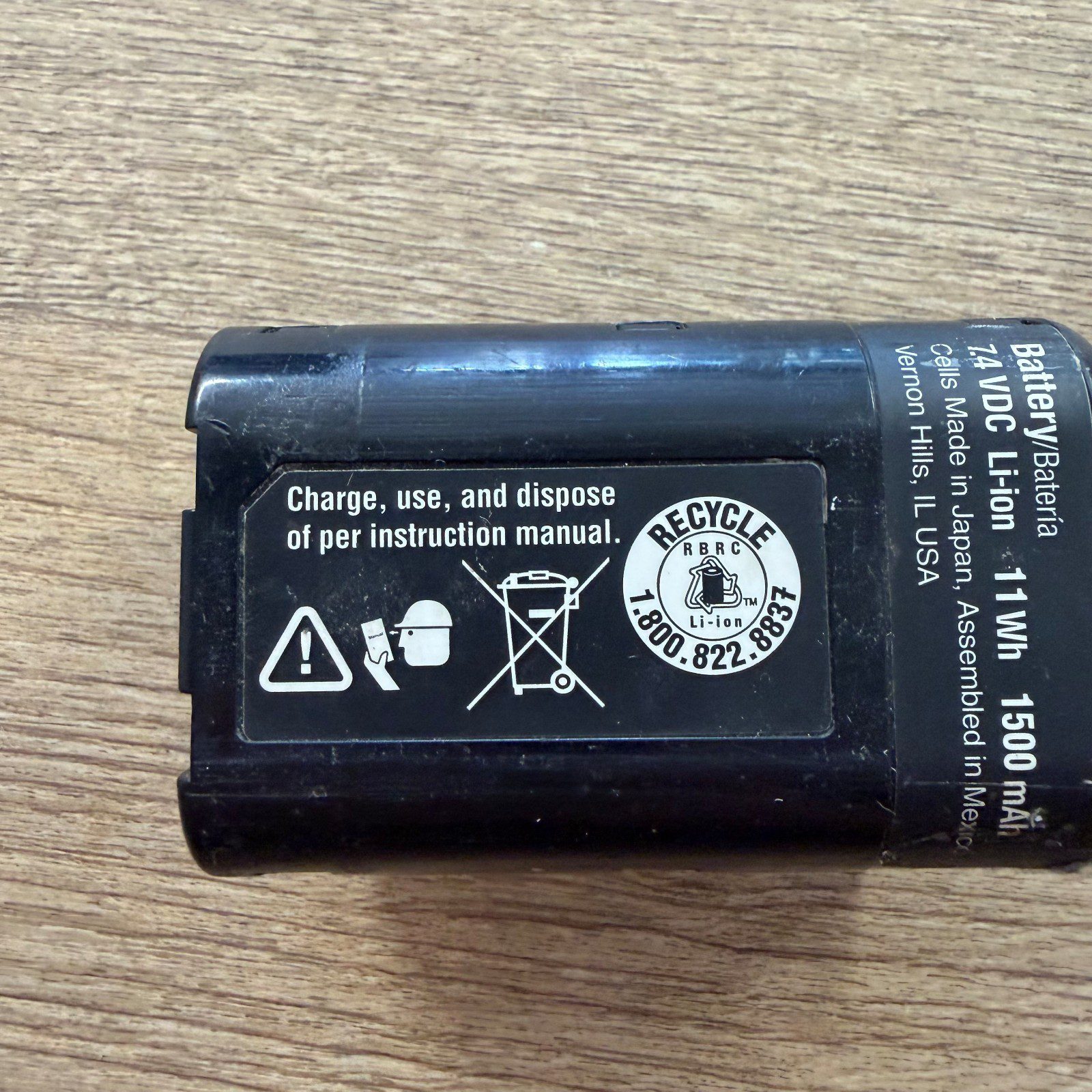 Paslode 7.4V 1500mAh 11Wh Li-Ion Battery Pack For Cordless Nailers Good Refurb - Image 4