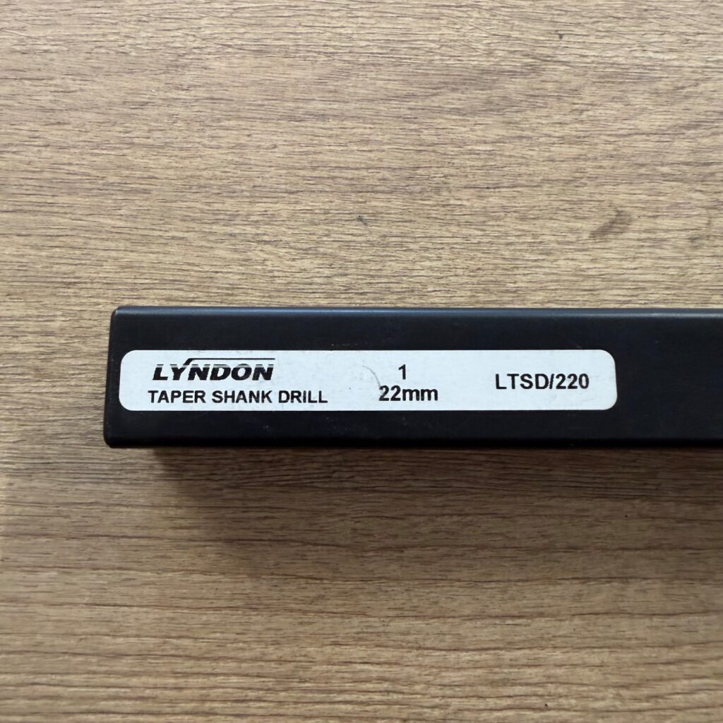 Lyndon LTSD/220 22mm Taper Shank Drill Bit With Storage Case - Excellent