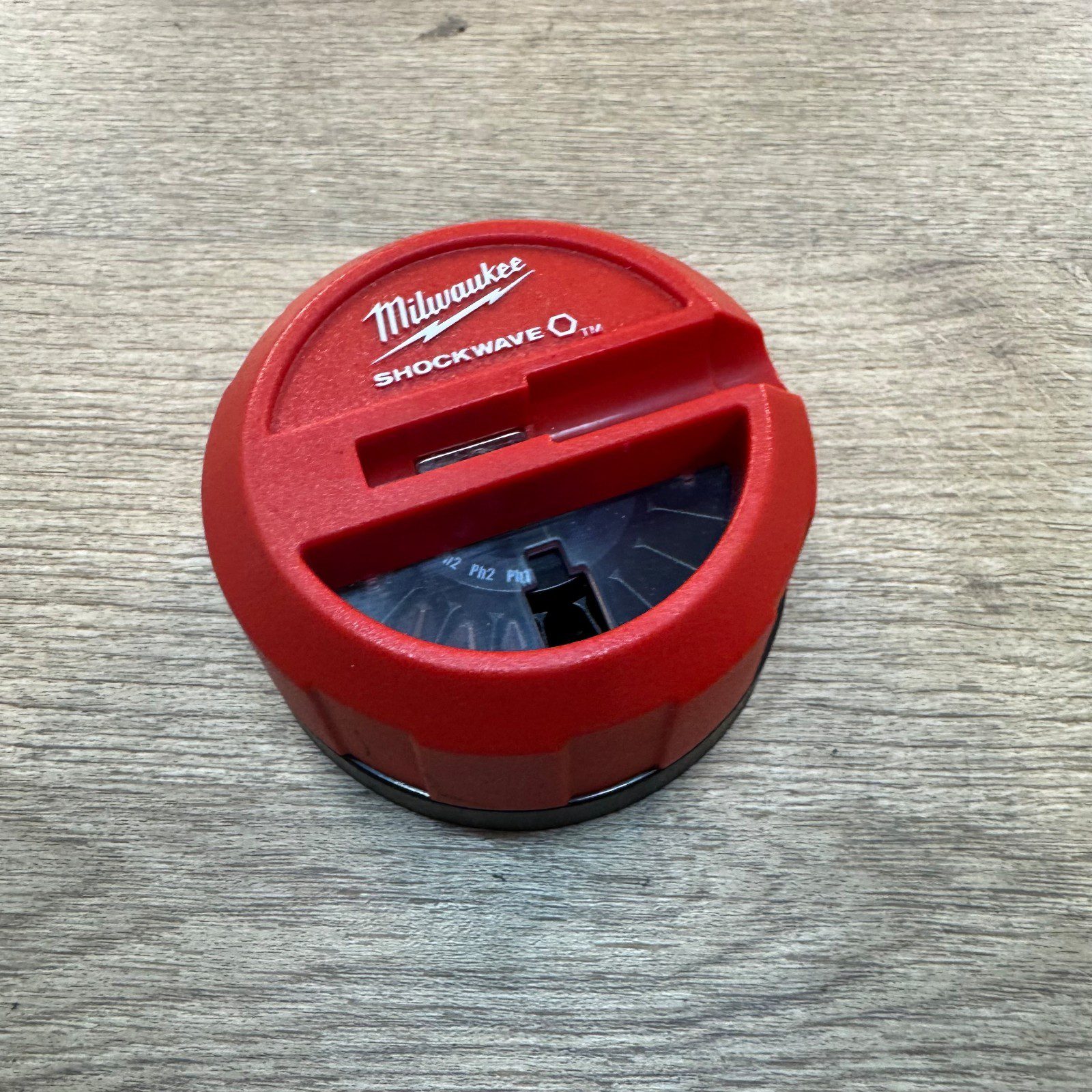 Milwaukee Shockwave Screwdriver Bit Set Magnetic Holder Round Case Very Good - Image 9