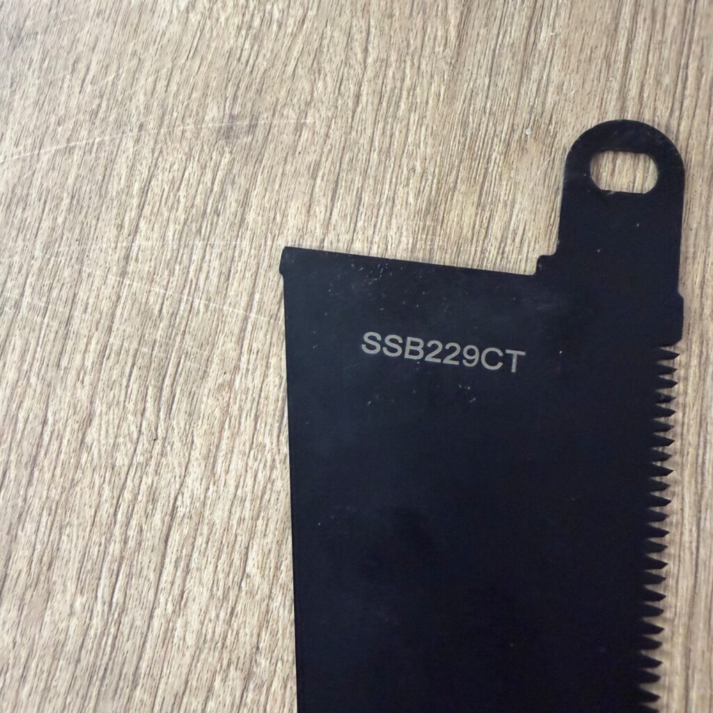 Replacement SSB229CT Saw Blade Black Toothed Edge Excellent Condition