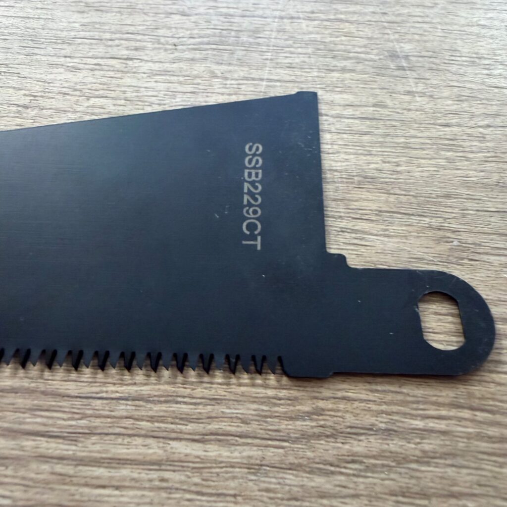 Replacement SSB229CT Saw Blade Black Toothed Edge Excellent Condition